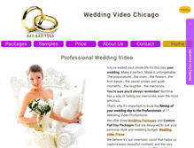 Tablet Screenshot of 1stweddingvideo.com